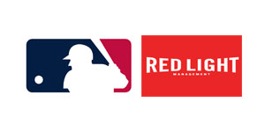 Major League Baseball and Red Light Management logos