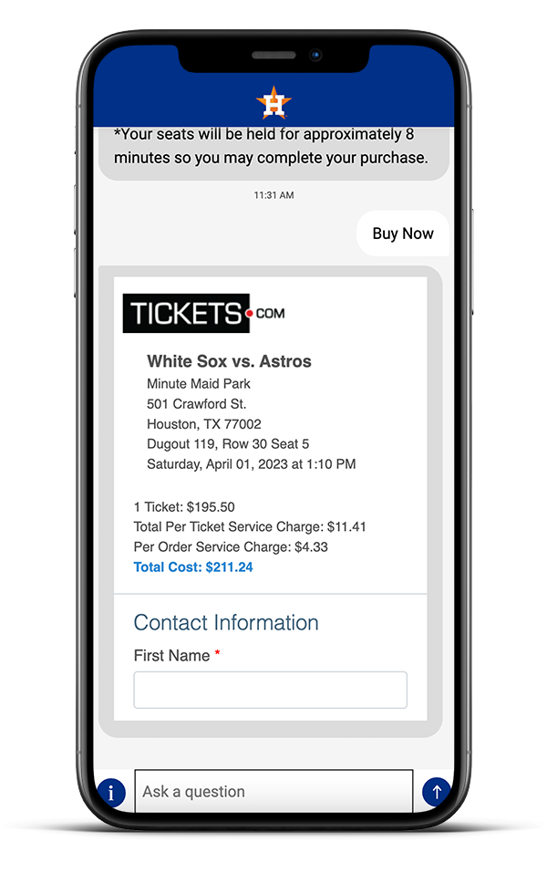 Buying Tickets Example