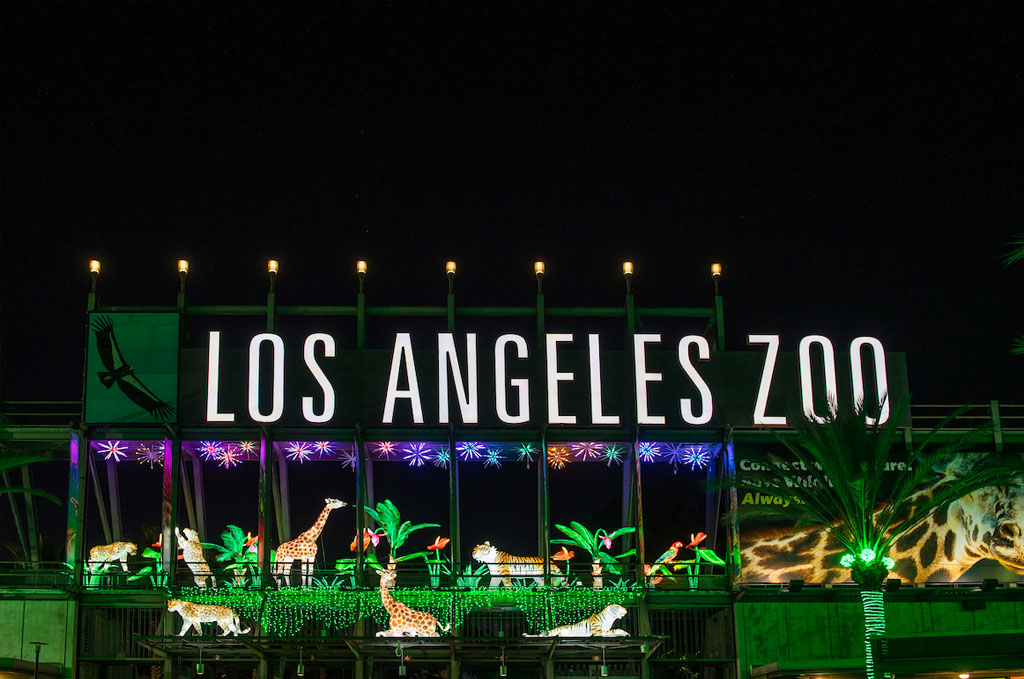 Los Angeles Zoo Neon Sign