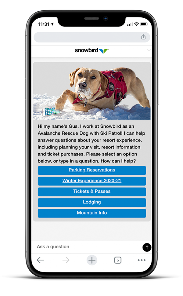 Snowbird App  AI-powered virtual assistant 