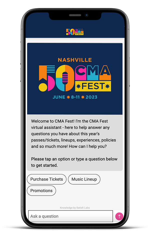 Nashville 50 CMA Fest AI Assistant