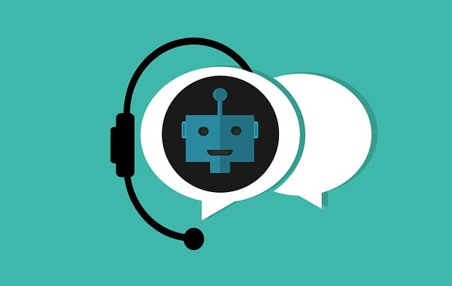 Graphic depicting a chatbot